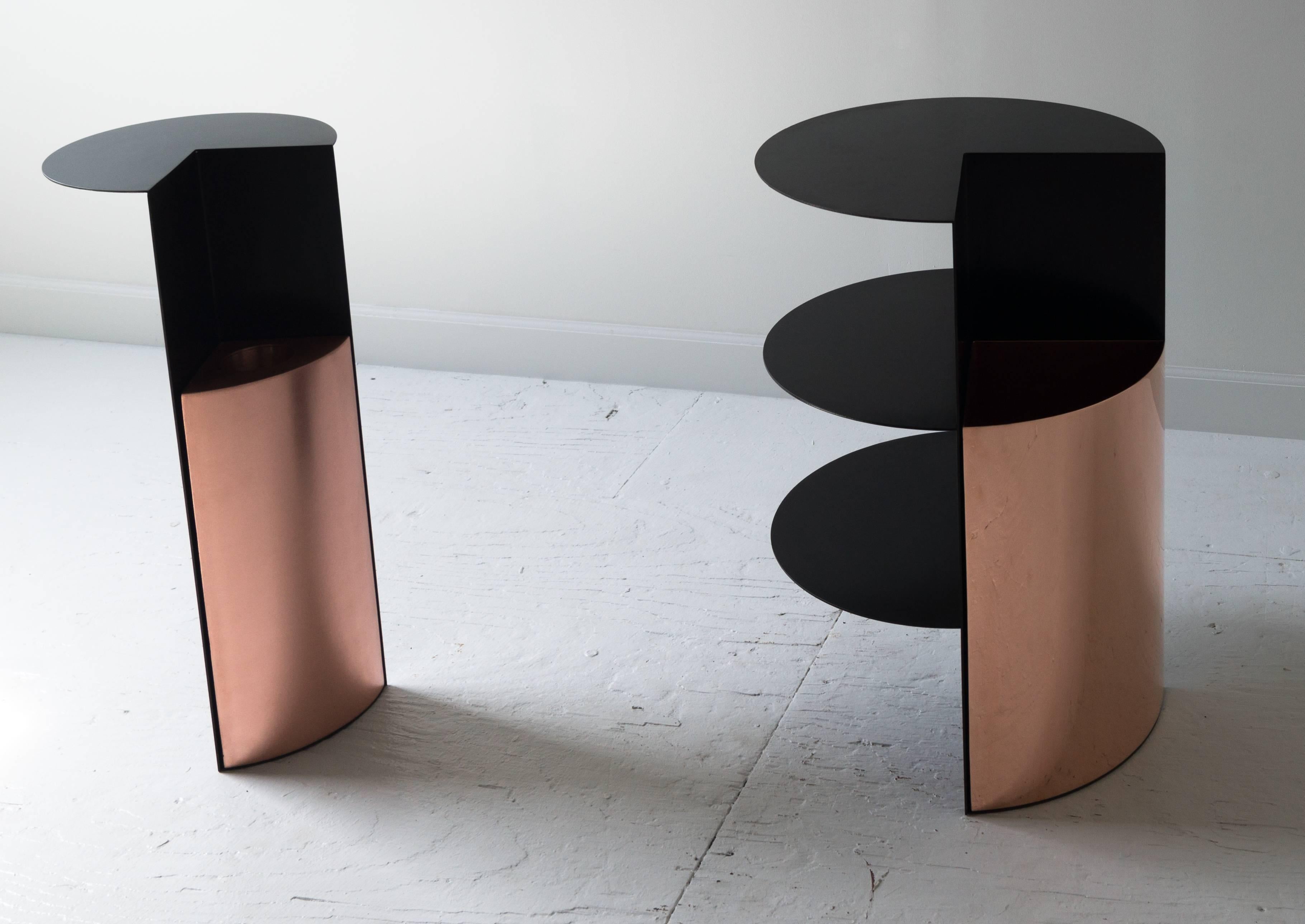 Total Garbage Side Table or End Table by Birnam Wood Studio, Powdercoated For Sale 1
