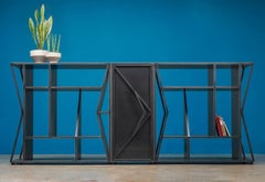 Meridian Modular Credenza, Trio, Modern Steel Etagere Cabinet, by Force/Collide