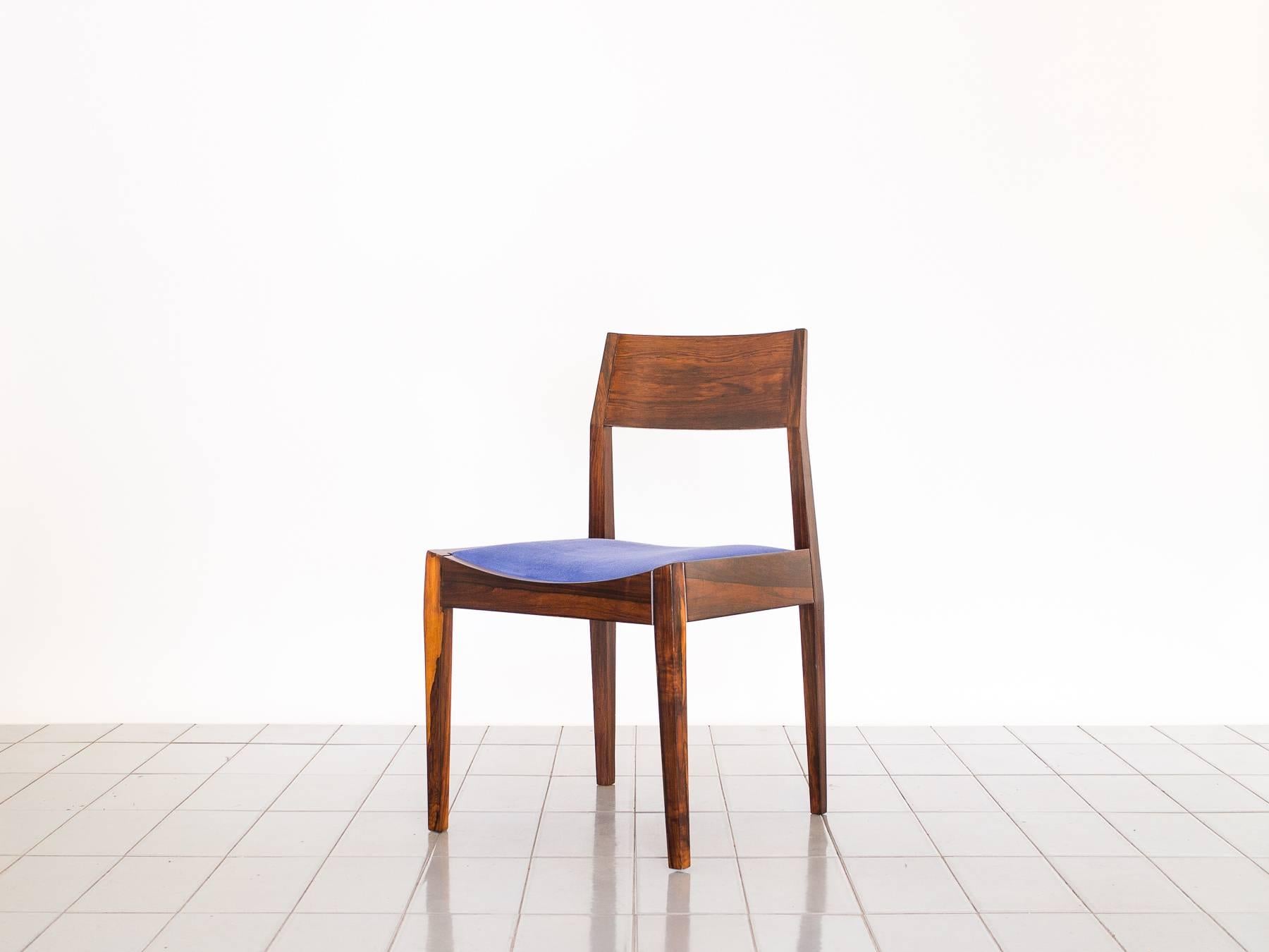 1960s Set of Ten Rosewood Dining Chairs by Italo Bianchi, Brazilian Modernism 3