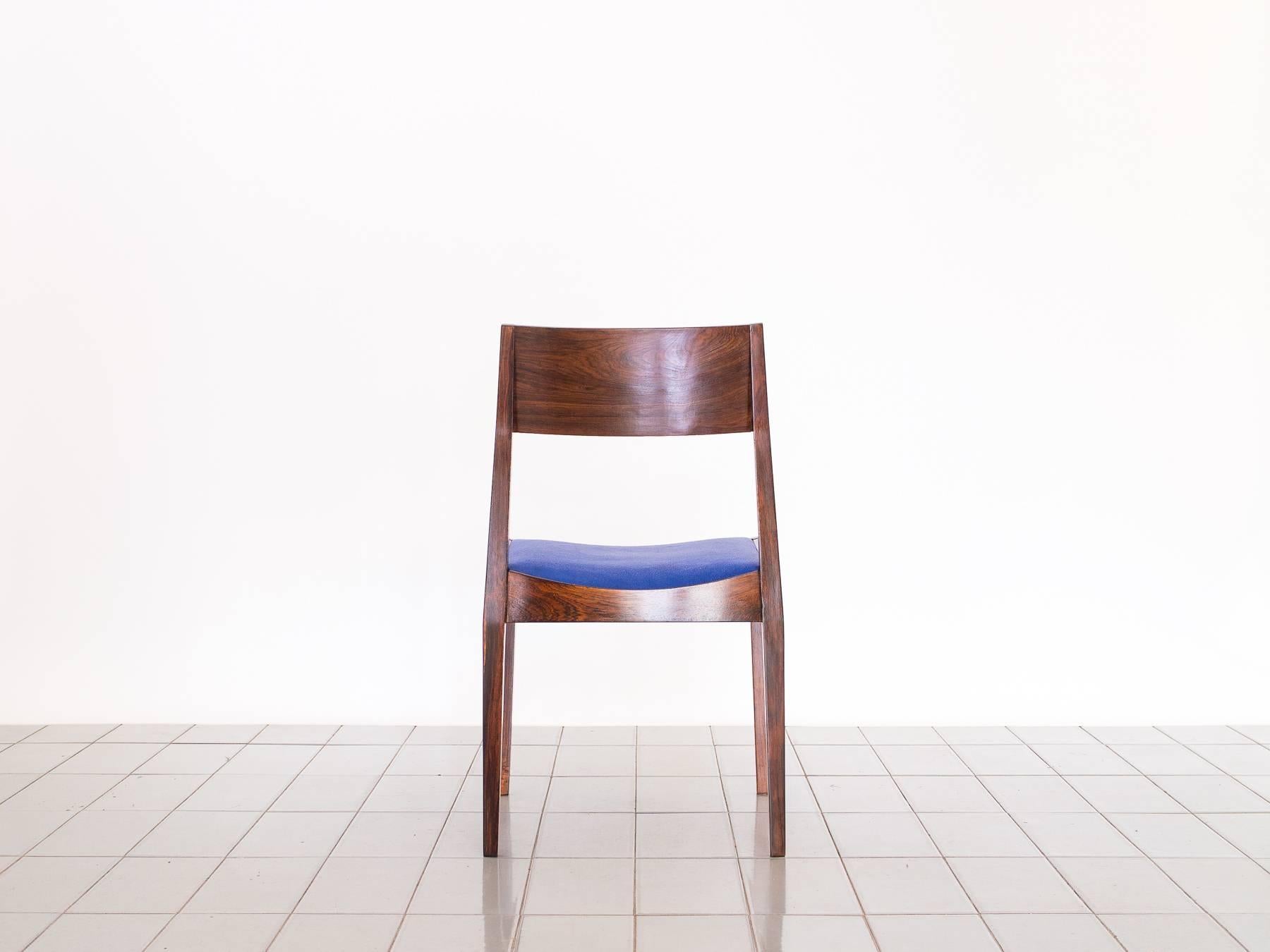 20th Century 1960s Set of Ten Rosewood Dining Chairs by Italo Bianchi, Brazilian Modernism