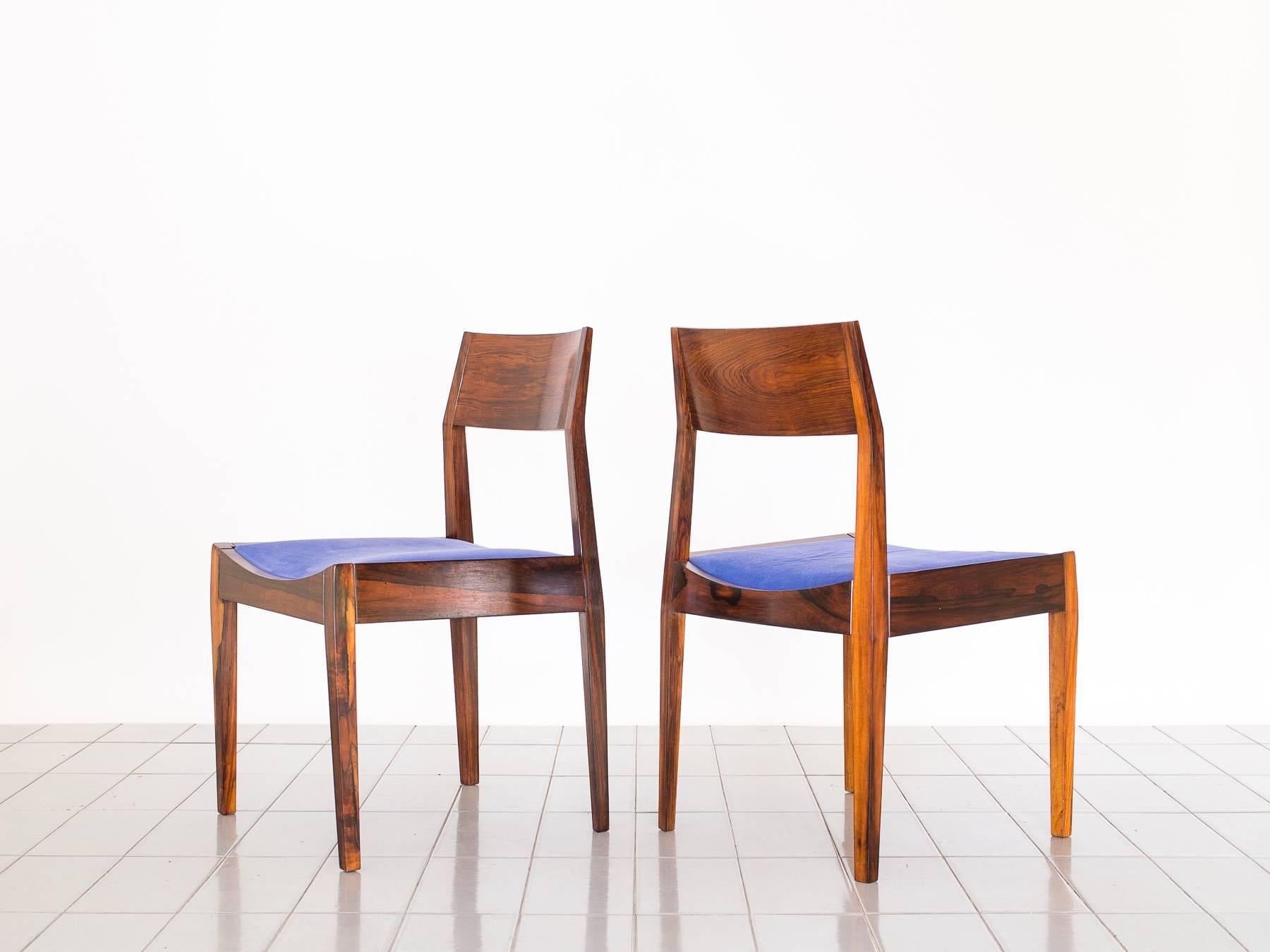 1960s Set of Ten Rosewood Dining Chairs by Italo Bianchi, Brazilian Modernism 4