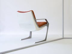 Pair of Jorge Zalszupin Commander Chairs in Aluminum and Fiberglass, Brazil 1975
