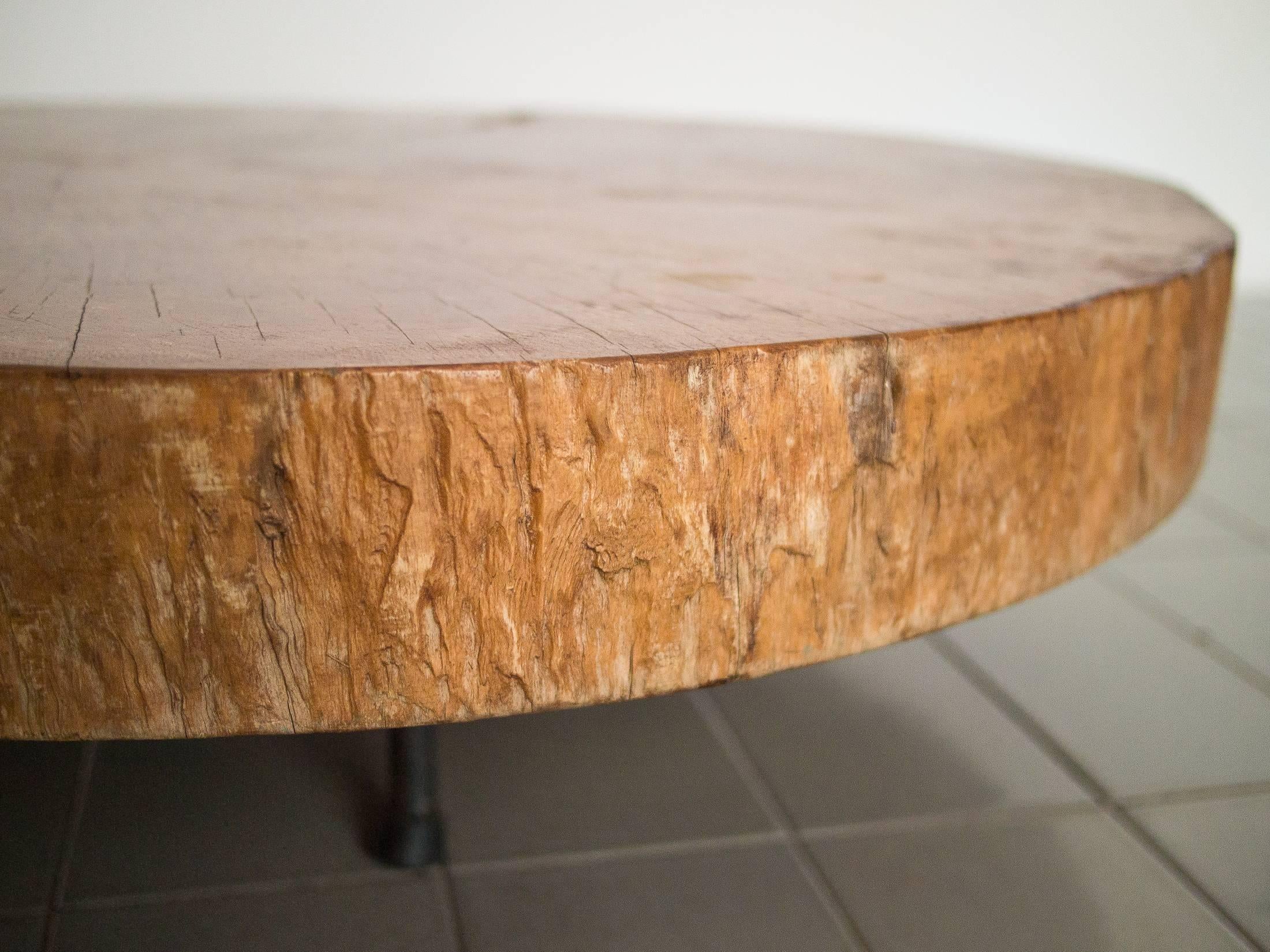 20th Century Solid Brazilian Pequi Pedra Wood Coffee Table in the Manner of Zanine Caldas