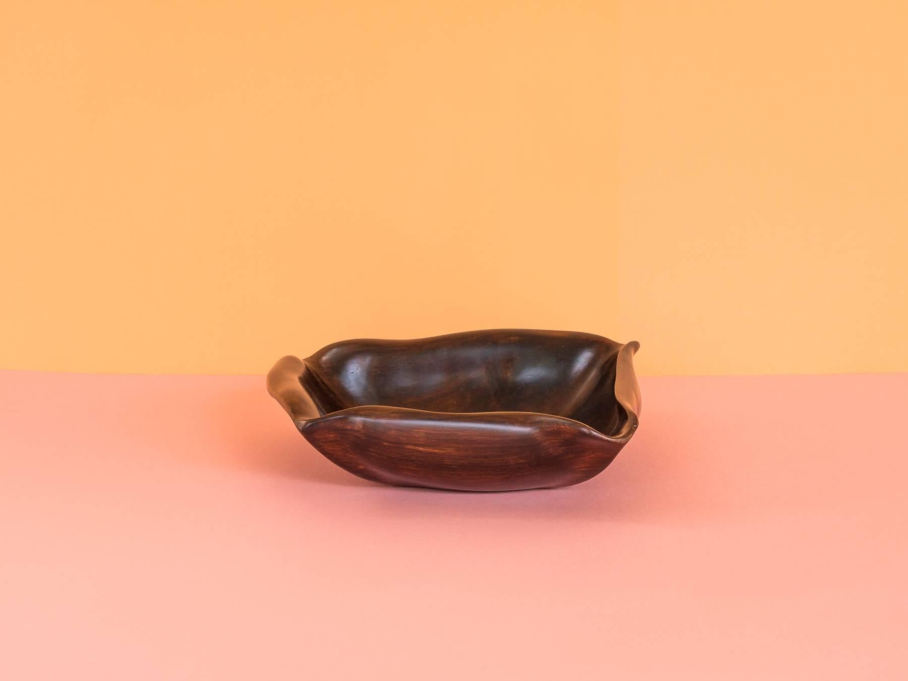 Brazilian Jean Gillon Organic Shaped Rosewood Bowl, Brazil, Late 1960s