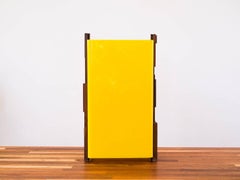 Percival Lafer Table Lamp in Cavíuna and Yellow Acrylic, Brazil, 1970s