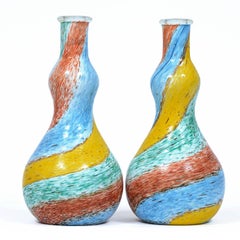 DINO MARTENS Pair of Murano Glass Vases