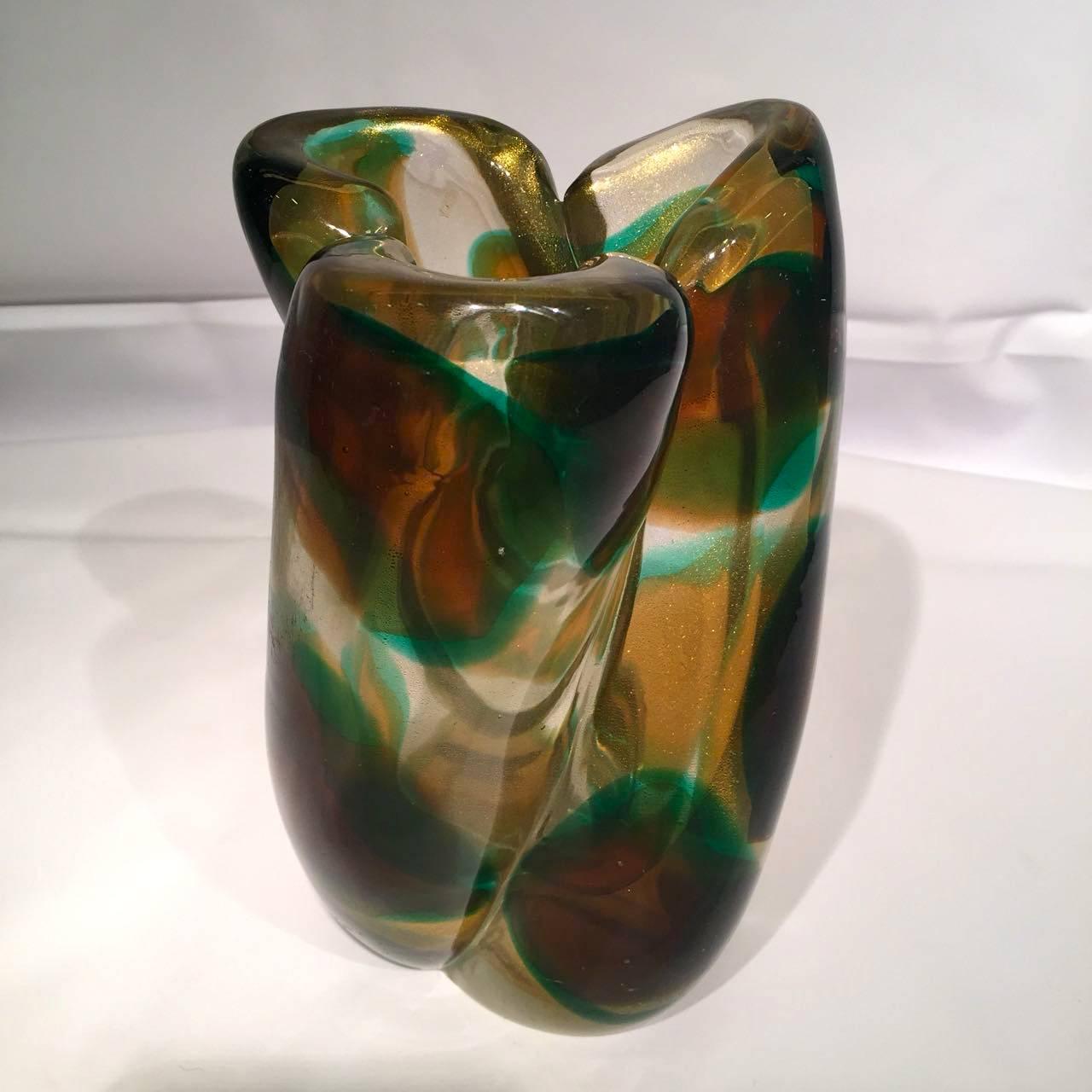 Italian ARCHIMEDE SEGUSO Large Murano Vase 