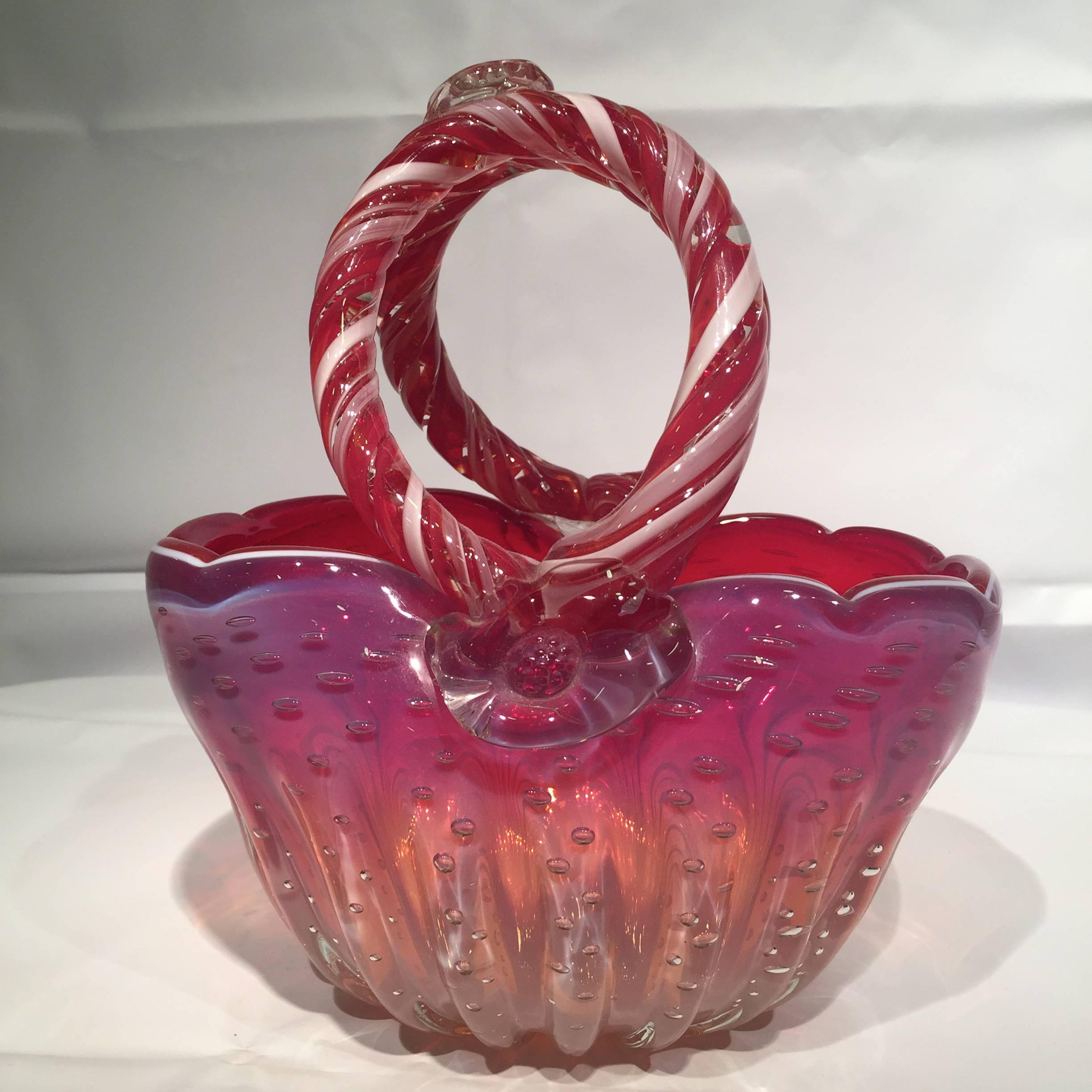 Italian CENEDESE Murano Blown Artistic Glass with Applications For Sale