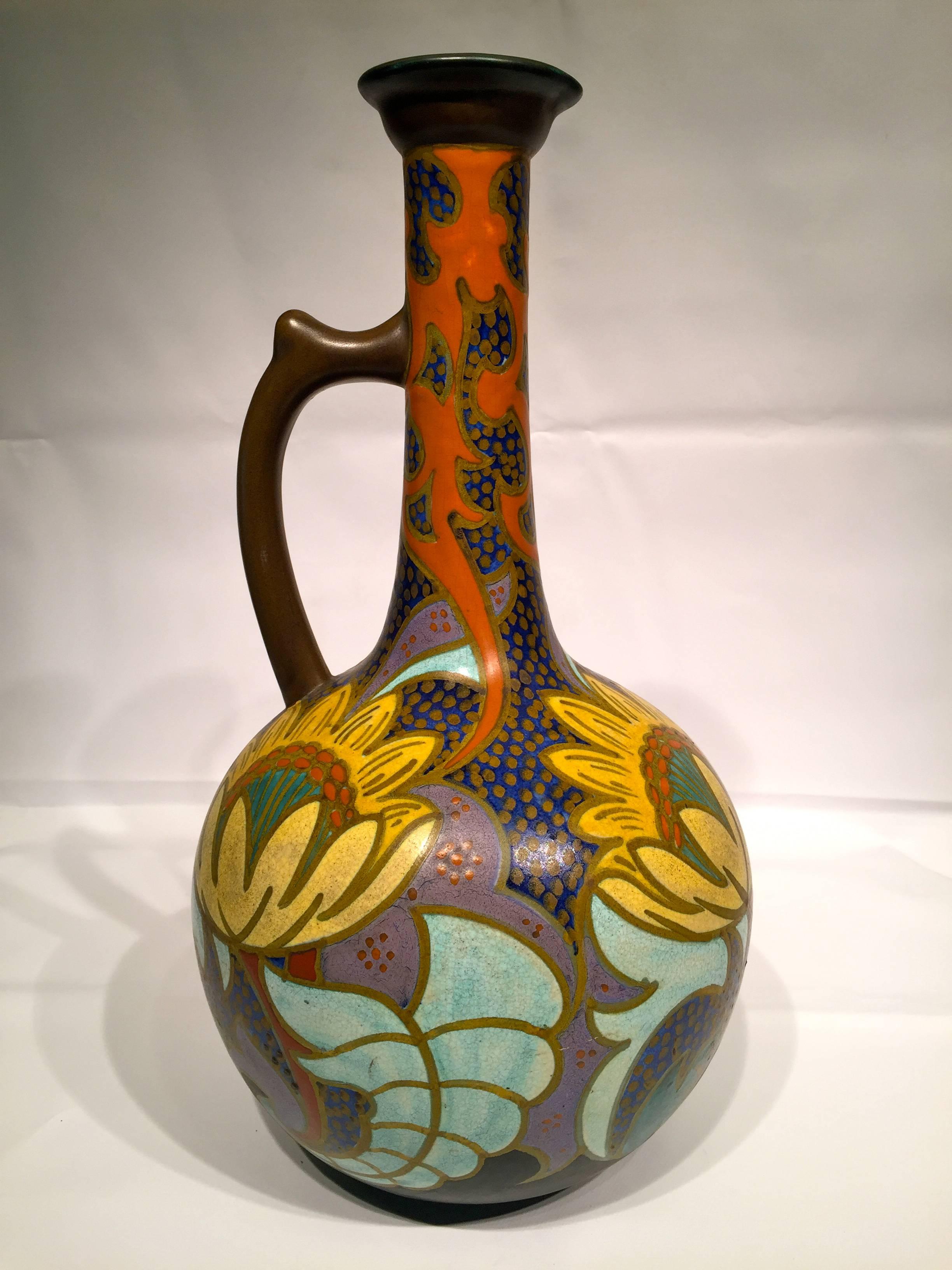GOUDA Dutch Art Nouveau Ceramic  circa 1900 In Excellent Condition For Sale In Rio de Janeiro, RJ