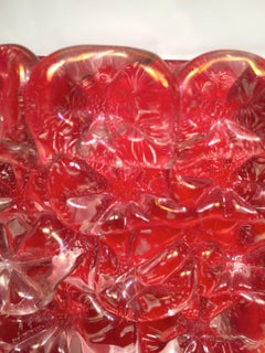 ERCOLE BAROVIER  Rare Iridescent Artistic Blown Glass of Murano Vase, circa 1950