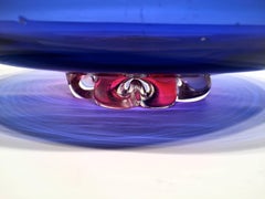 ARCHIMEDE SEGUSO Large Dish in Artistic Blown Glass of Murano, circa 1950