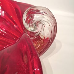 ARCHIMEDE SEGUSO Cornucopia in Artistic Blown Glass of Murano, circa 1950