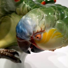 ROSENTHAL Brazilian Parrot, German Art Deco Porcelain, circa 1930
