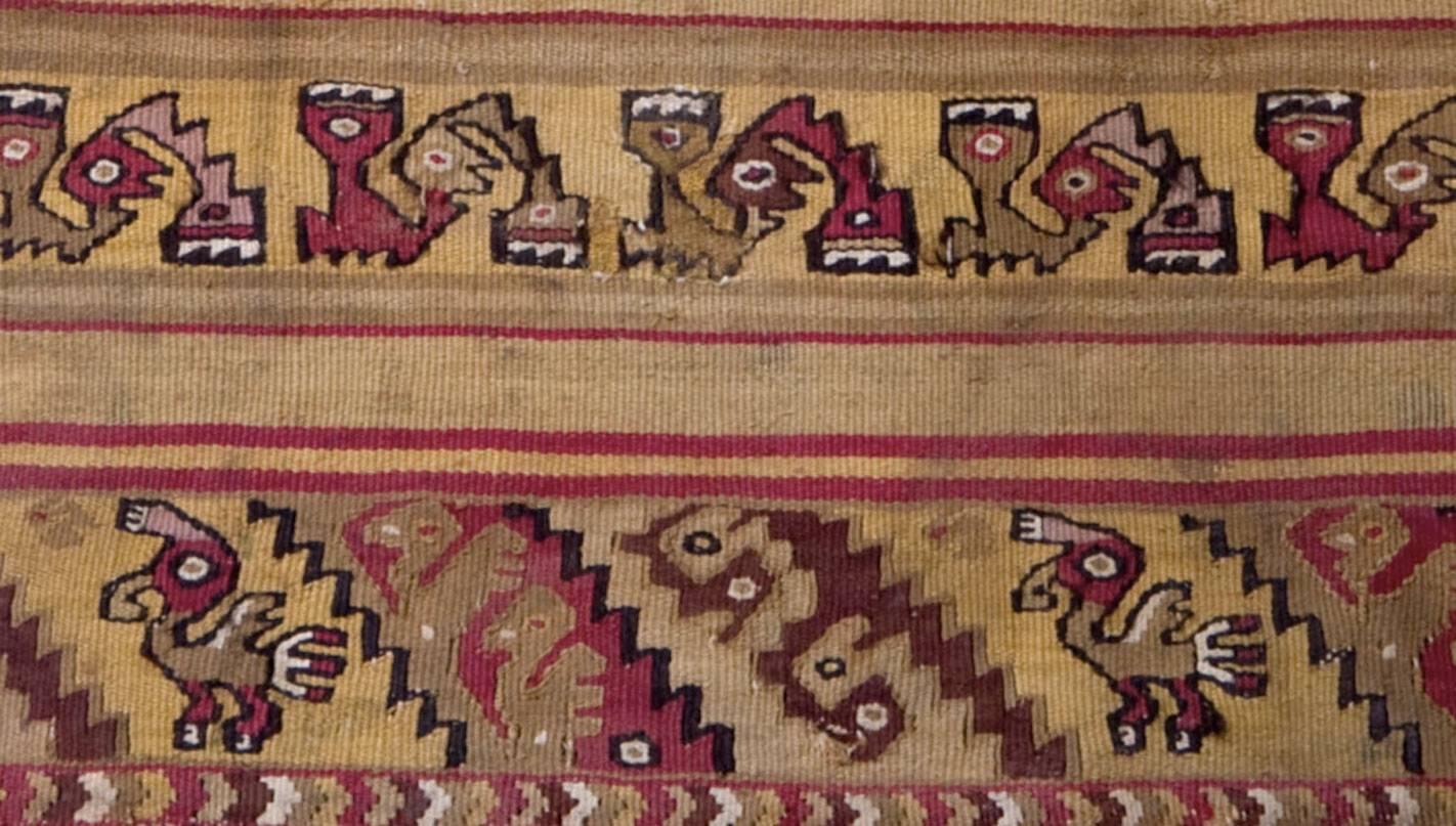 Stendardo Chimu precolombiano multicolore con disegni geometrici In condizioni ottime in vendita a San Pedro Garza Garcia, Nuevo Leon