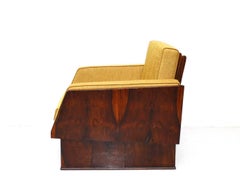 Fauteuil brésilien en bois dur, Novo Rumo, Brésil, milieu du siècle dernier