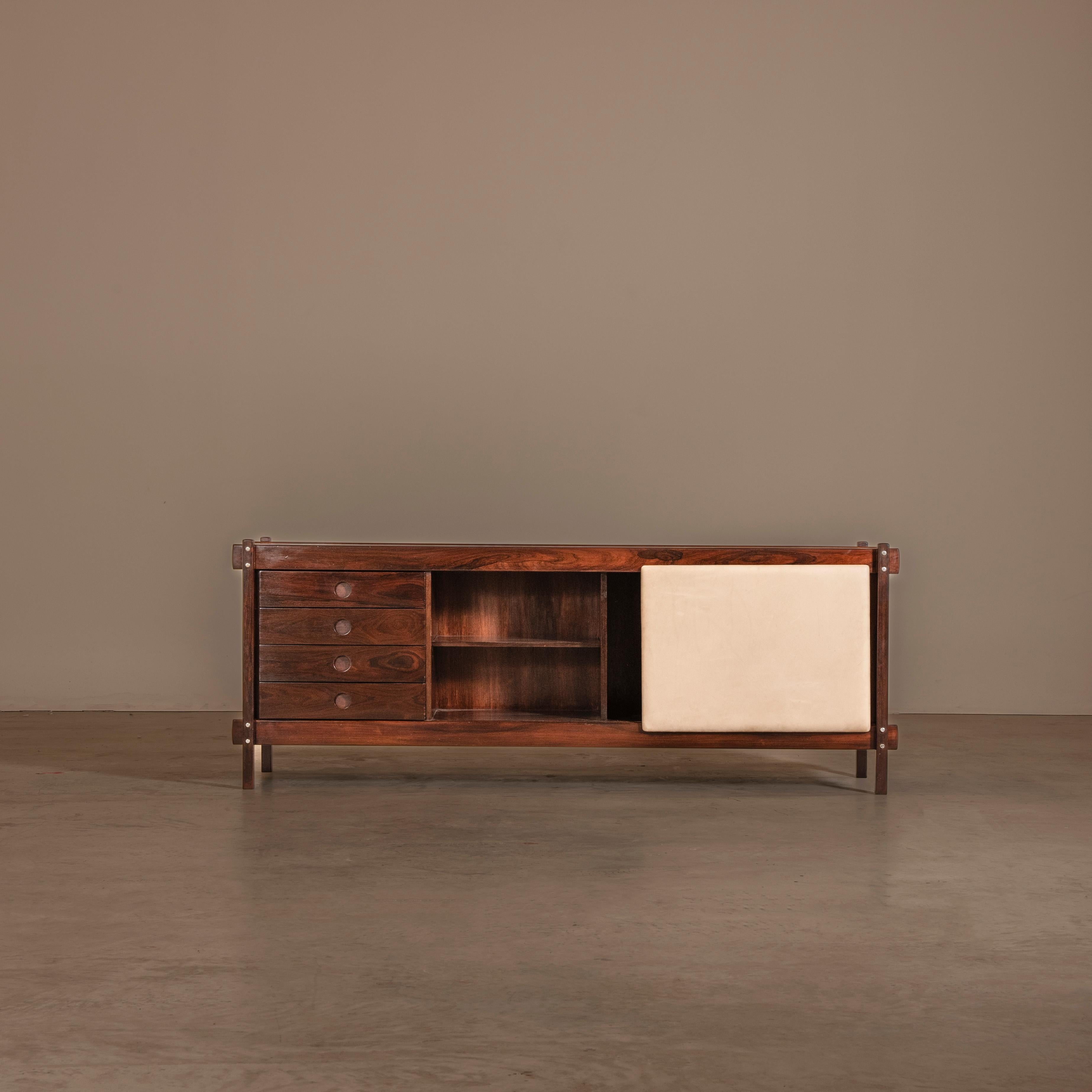 Wood Rare Sideboard, by Sergio Rodrigues, 60s Brazilian Mid-Century Modern
