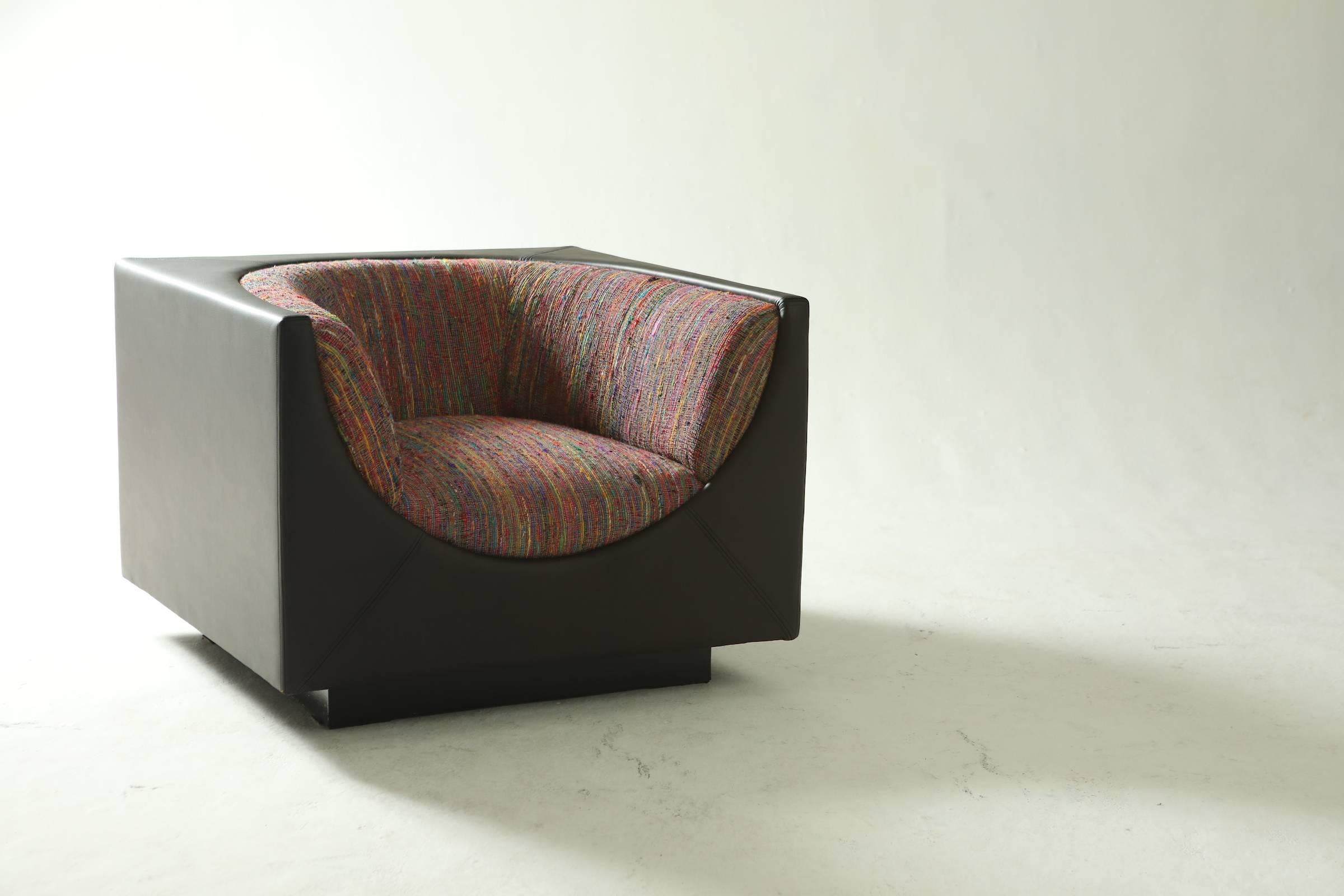 Woodwork 'Cube' Pair of Armchairs by Jorge Zalszupin