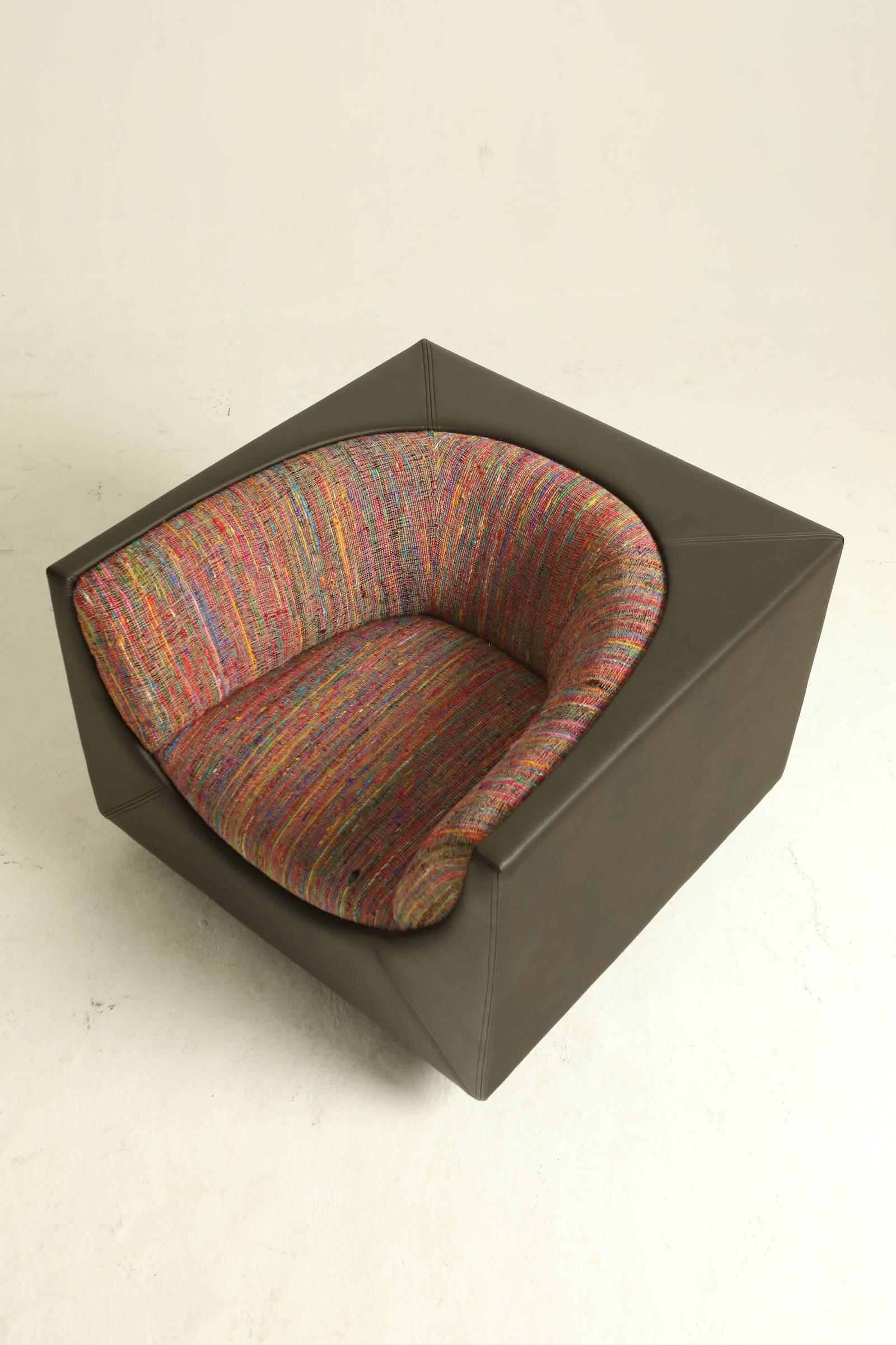 Brazilian 'Cube' Pair of Armchairs by Jorge Zalszupin