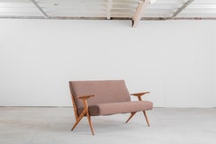 Sofá Lounge 'Linha Z' Moderno de Mitad de Siglo de José Zanine Caldas, Brasil, años 50