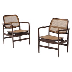 Set of Two Mid-Century Modern Oscar Armchairs by Sergio Rodrigues, Brazil, 1956