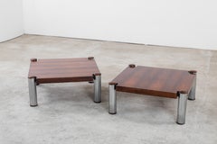 Ein Paar Beistelltische im Mid-Century-Modern-Stil von Sergio Rodrigues, Brasilien, 1960er Jahre