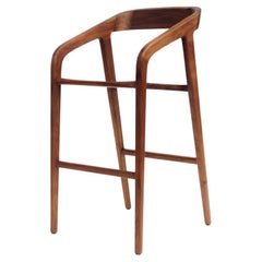 Contemporary Wooden Counter Stool in Mexican Hardwood – In Stock