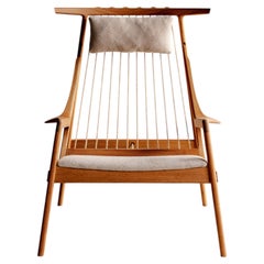 Contemporary Armchair in Tropical Hardwood by Ricardo Graham Ferreira
