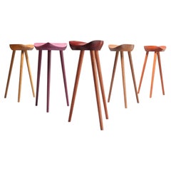 Contemporary Stool in Brazilian Hardwood Design by Ricardo Graham Ferreira