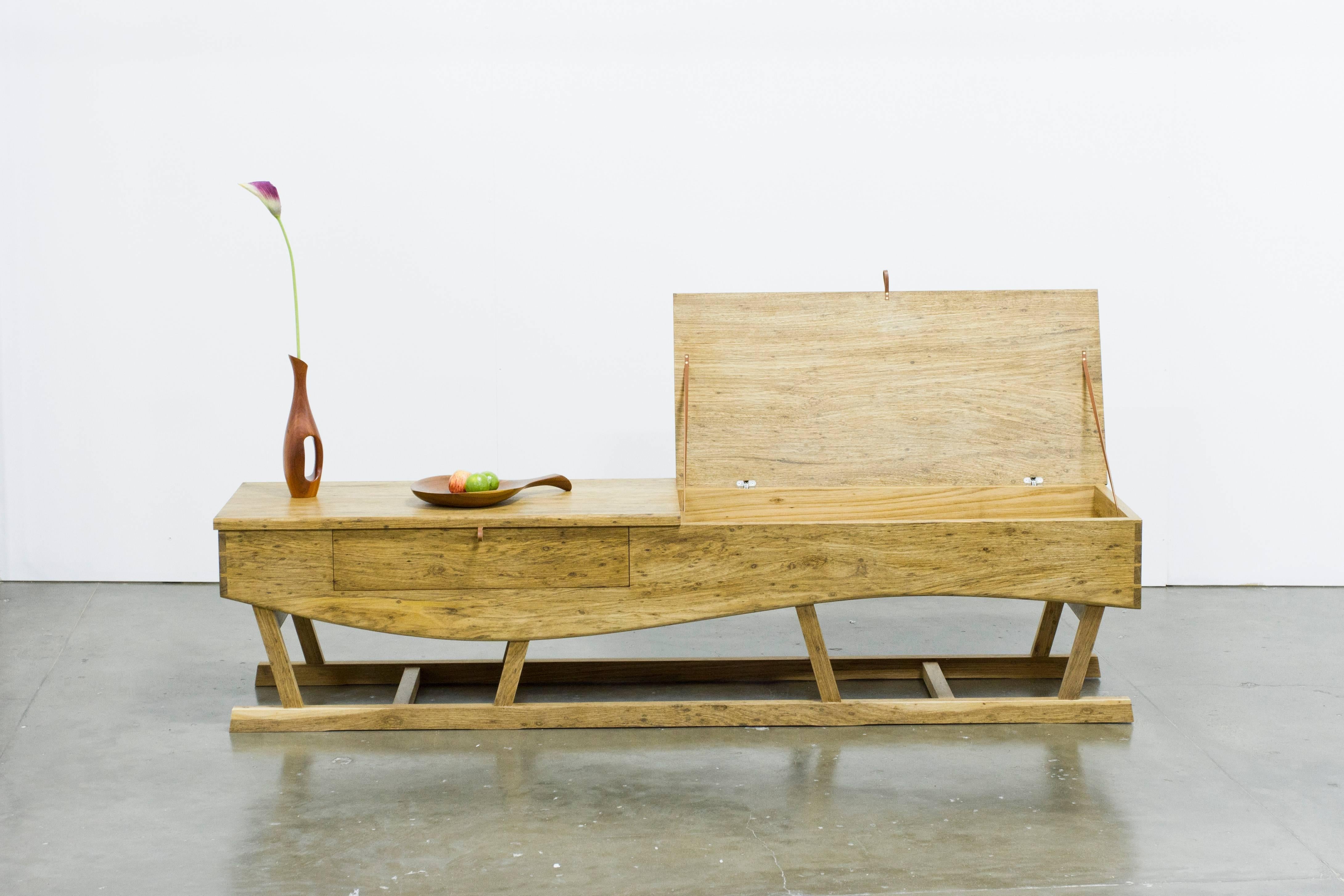 Brasiliano Credenza bassa in legno duro tropicale brasiliano realizzata a mano da Ricardo Graham Ferreira