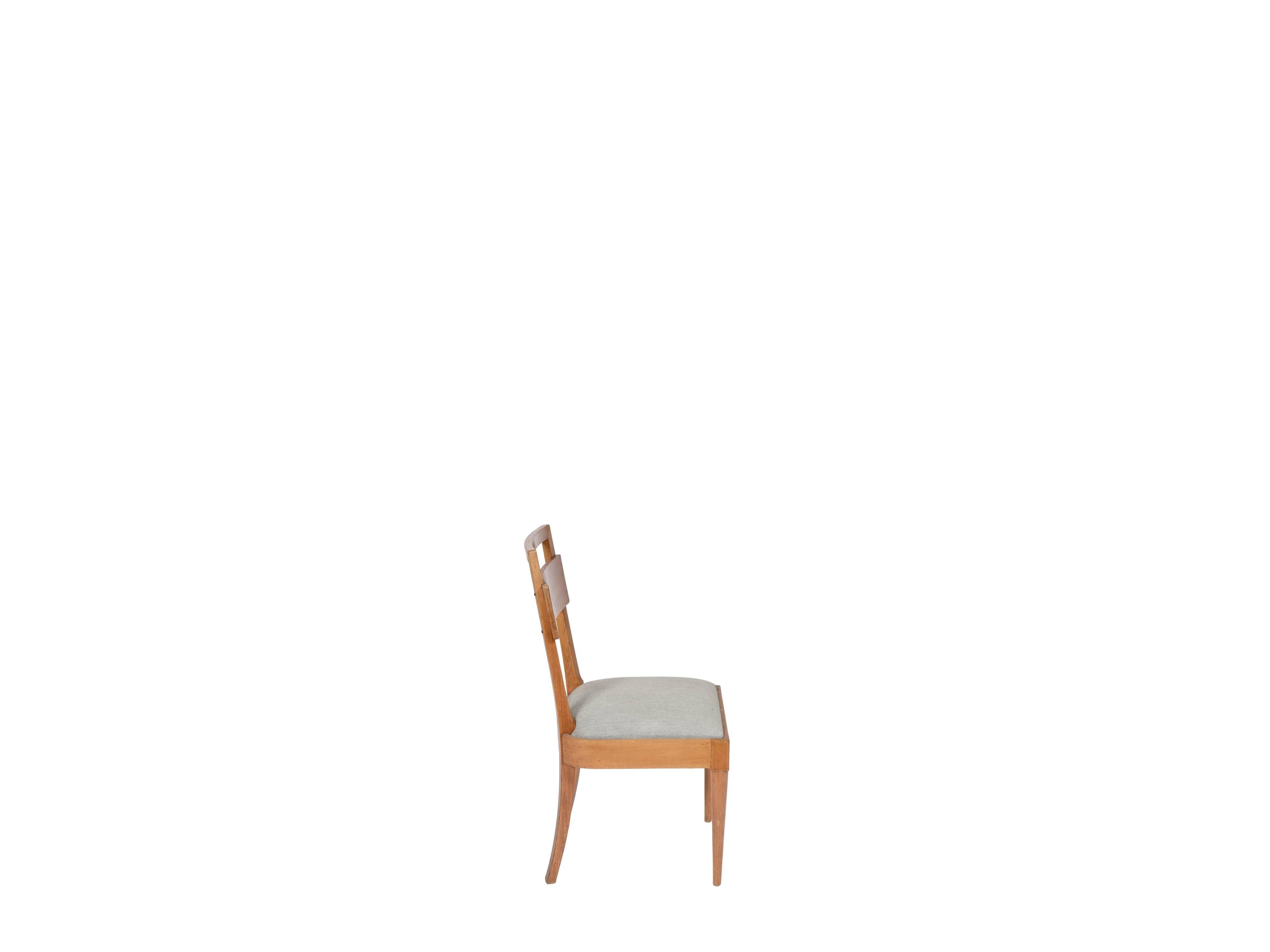 Brazilian Teperman Midcentury brazilian chair in Ivory Wood, 1960s