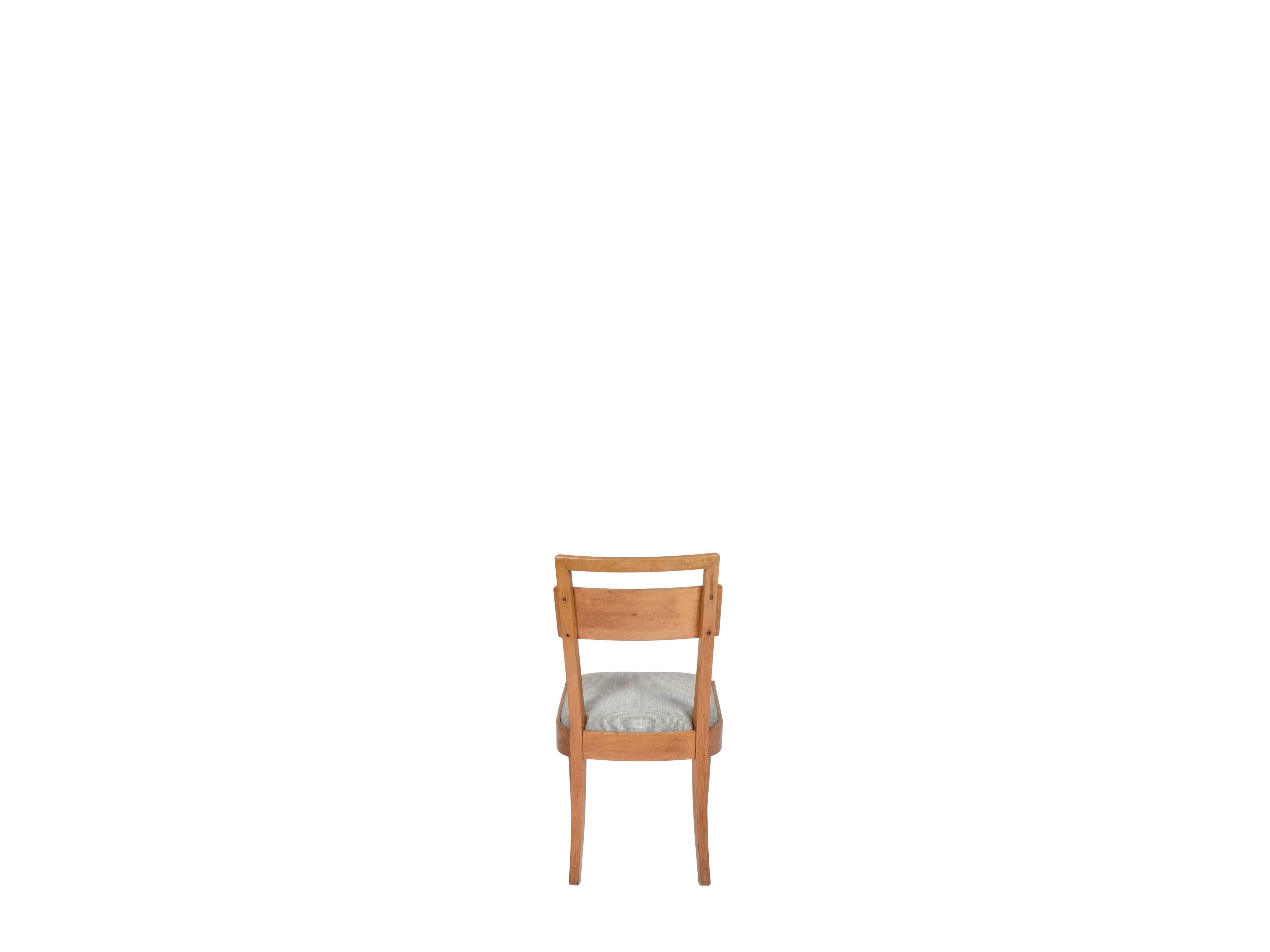 Mid-Century Modern Teperman Midcentury brazilian chair in Ivory Wood, 1960s