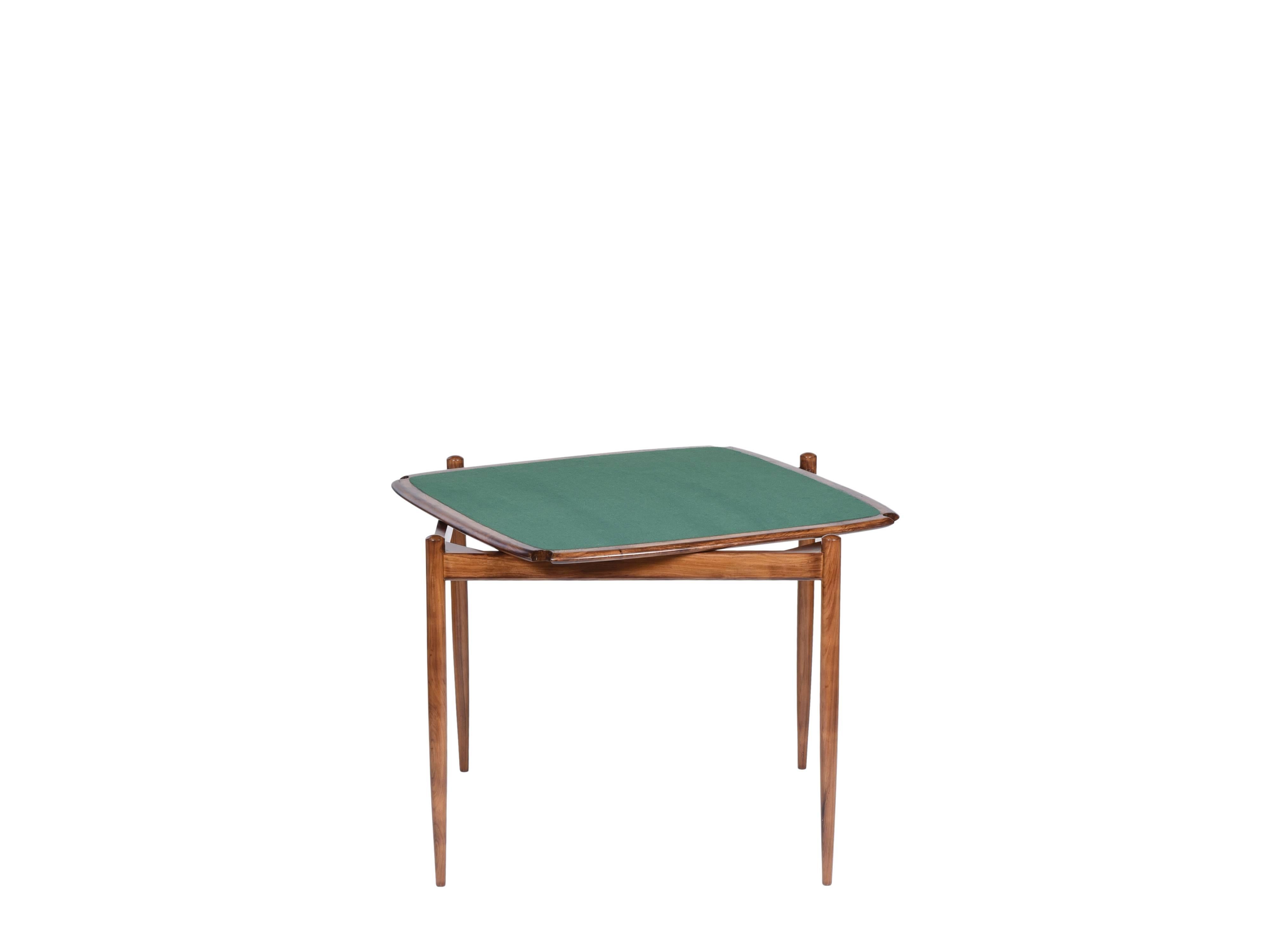 20th Century Midcentury Brazilian Gaming Table in Rosewood by Forma, 1960s