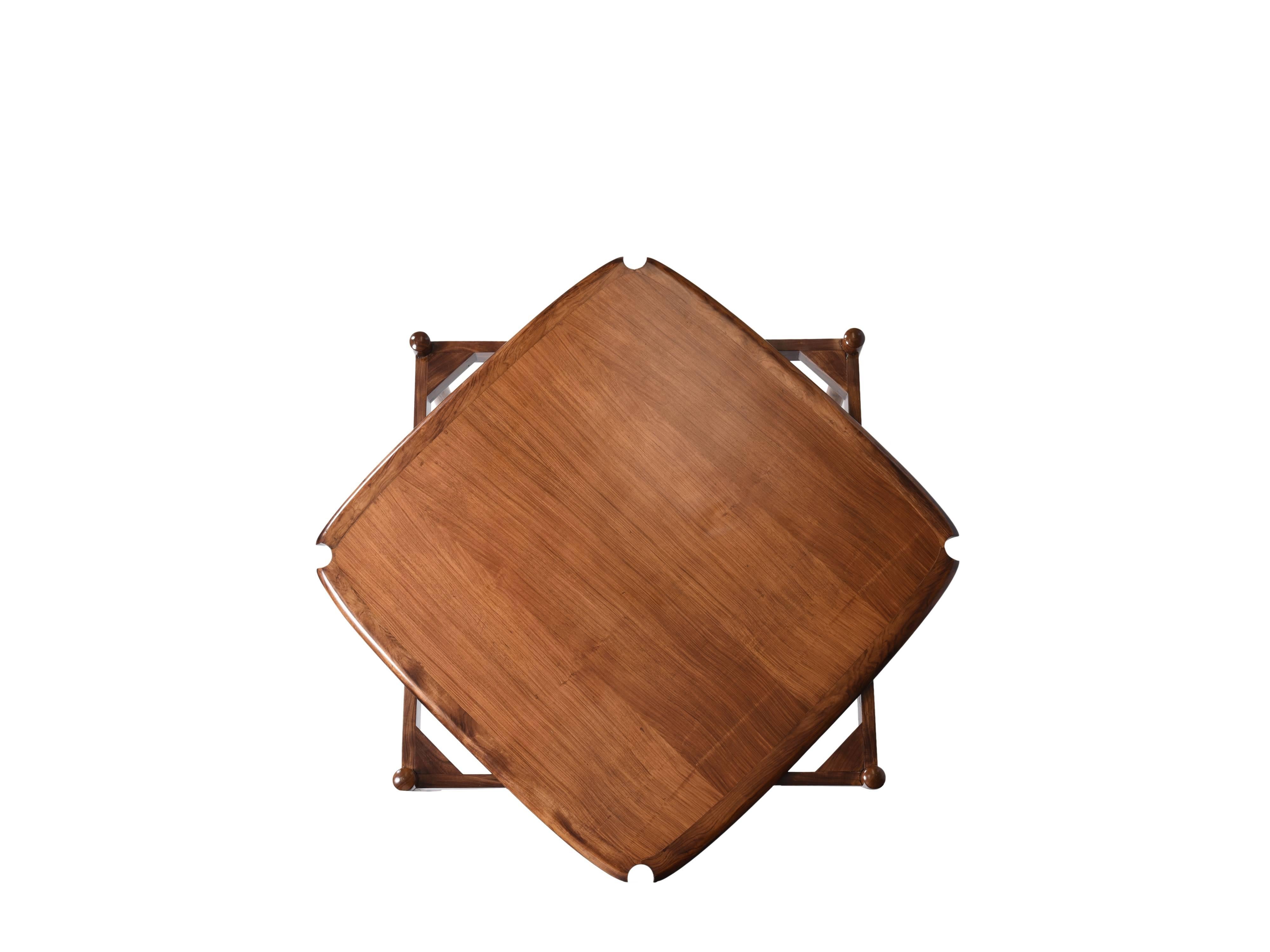 Mid-Century Modern Midcentury Brazilian Gaming Table in Rosewood by Forma, 1960s