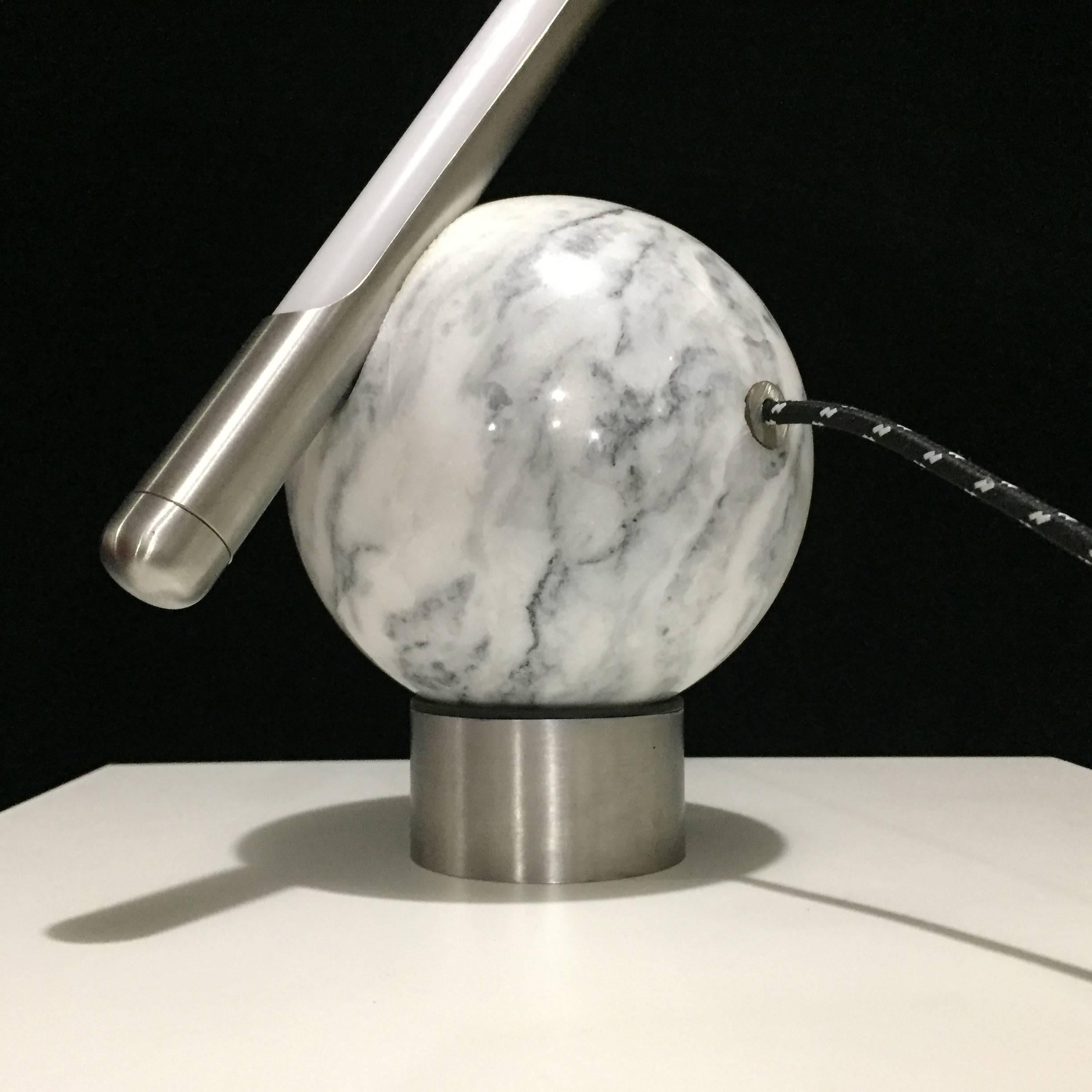'Bubble' Table Lamp in Stainless Steel, Brazilian Contemporary Style 2