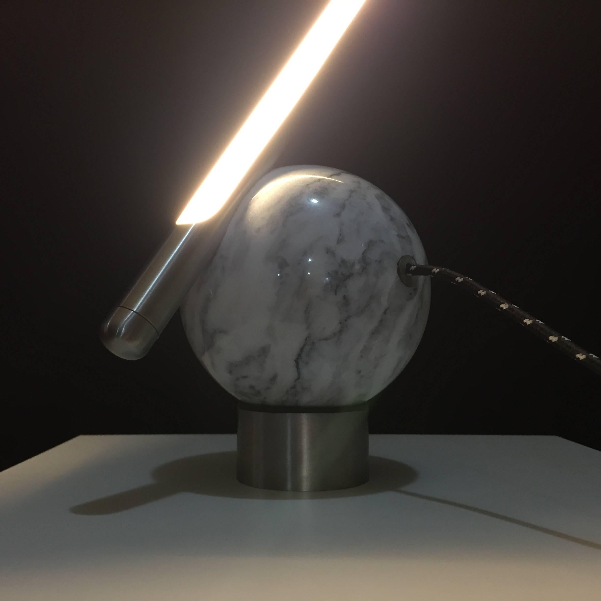 'Bubble' Table Lamp in Stainless Steel, Brazilian Contemporary Style 3