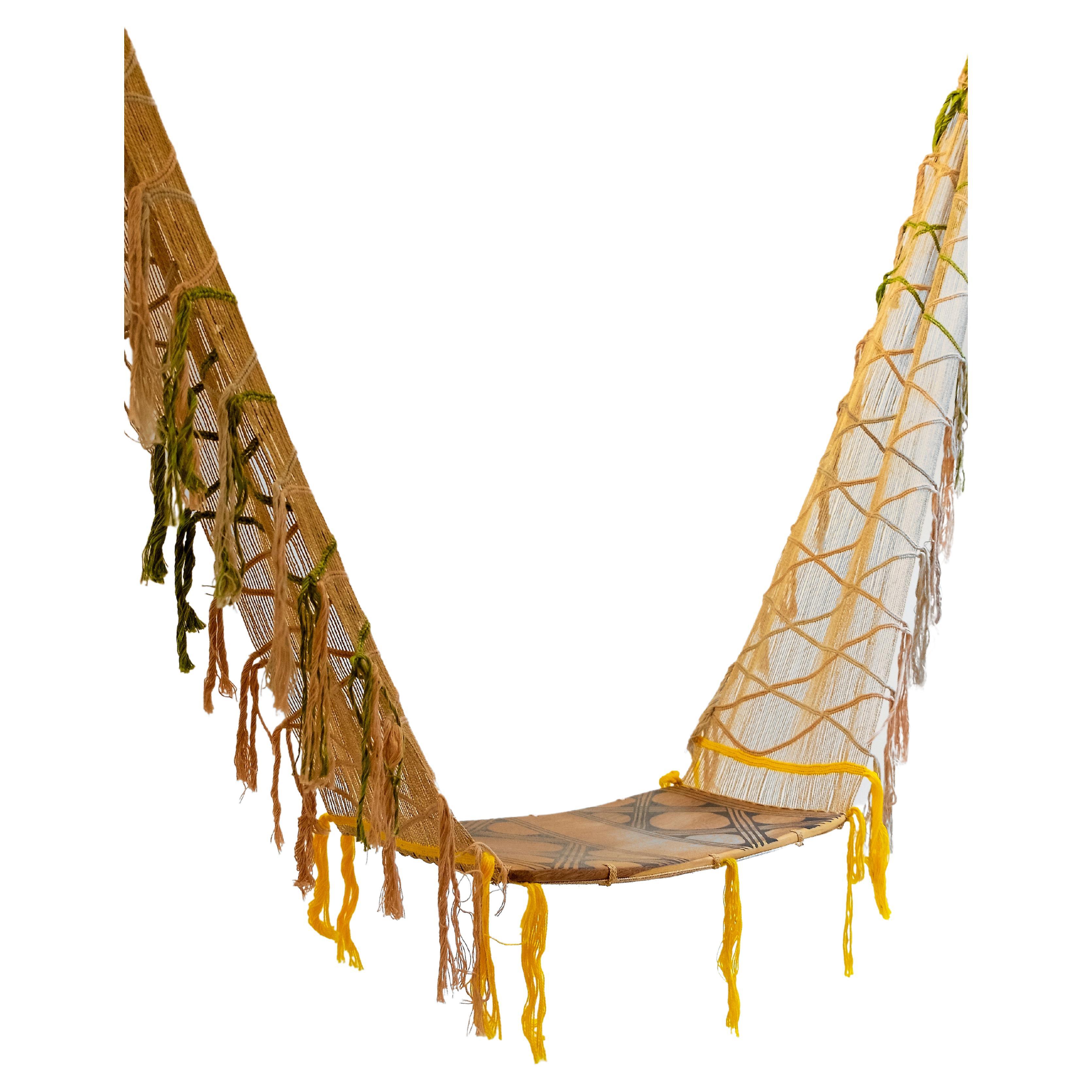 Kaupüna Swing: handcrafted in the Xingu Indigenous Territory, Brazil For Sale
