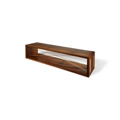 'Entrelaçados' Bench in Imbuia Hardwood