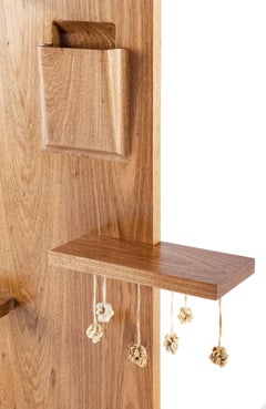 Jardim Hat and Coat Stand in Freijo Wood and Crochet