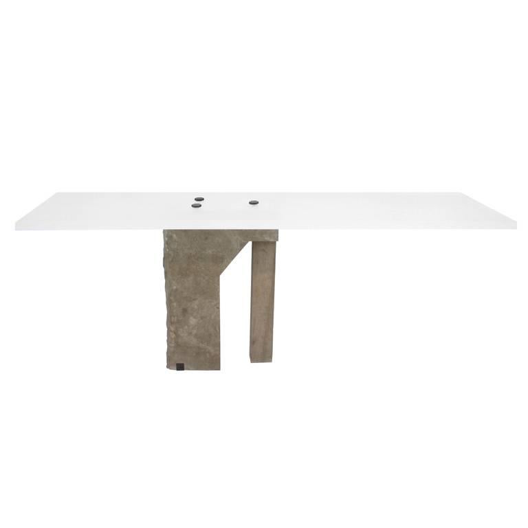 Pedra Desk by Gustavo Neves, Brazilian Contemporary Furniture For Sale