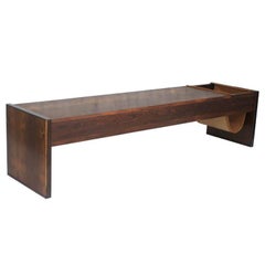 Midcentury Bench in Jacaranda by Jorge Zalszupin, Brazil, 1960s