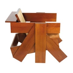 Brazilian Contemporary Design by Rodrigo Almeida Construtivista chair in Mahog