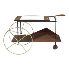 Midcentury Bar Cart by Jorge Zalszupin, Brazil, 1950s