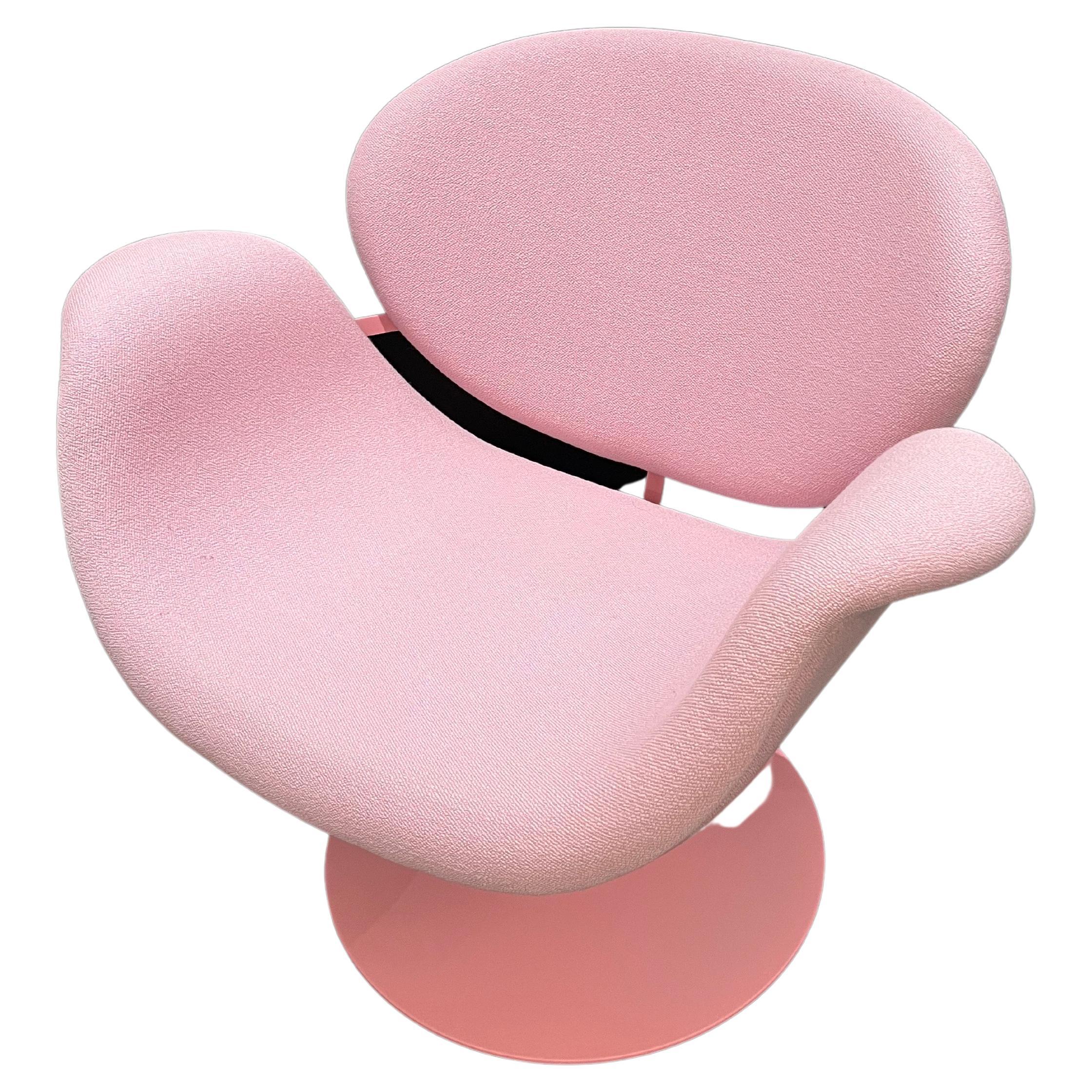 Artifort Pierre Paulin Swivel Pink Tulip Midi Lounge Chair in STOCK