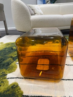 Acerbis set of Two Lokum Glass tables by Sabine Marcelis IN STOCK