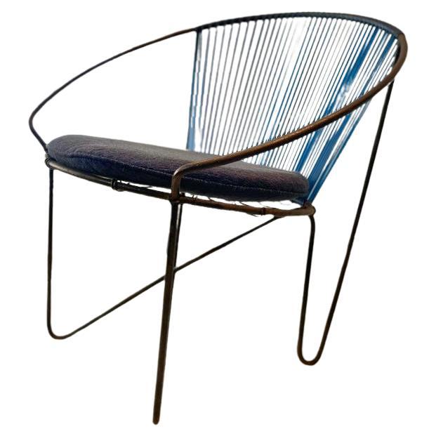 Zanine Caldas for INFA. Mid-Century Modern Pair of Iron Chairs For Sale