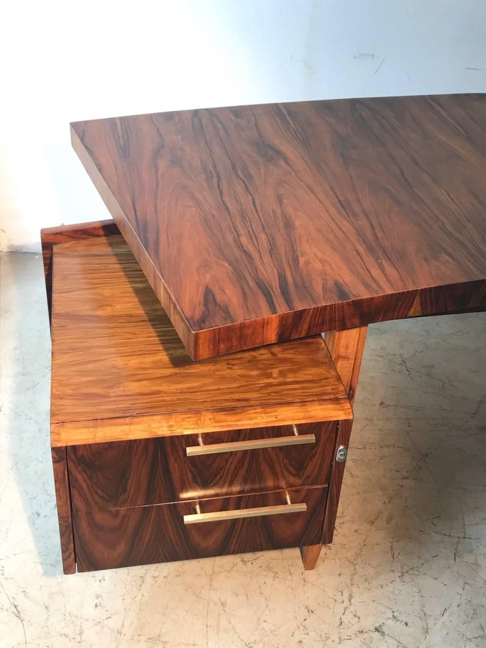 Brazilian Cimo Curved Top Midcentury Desk Table