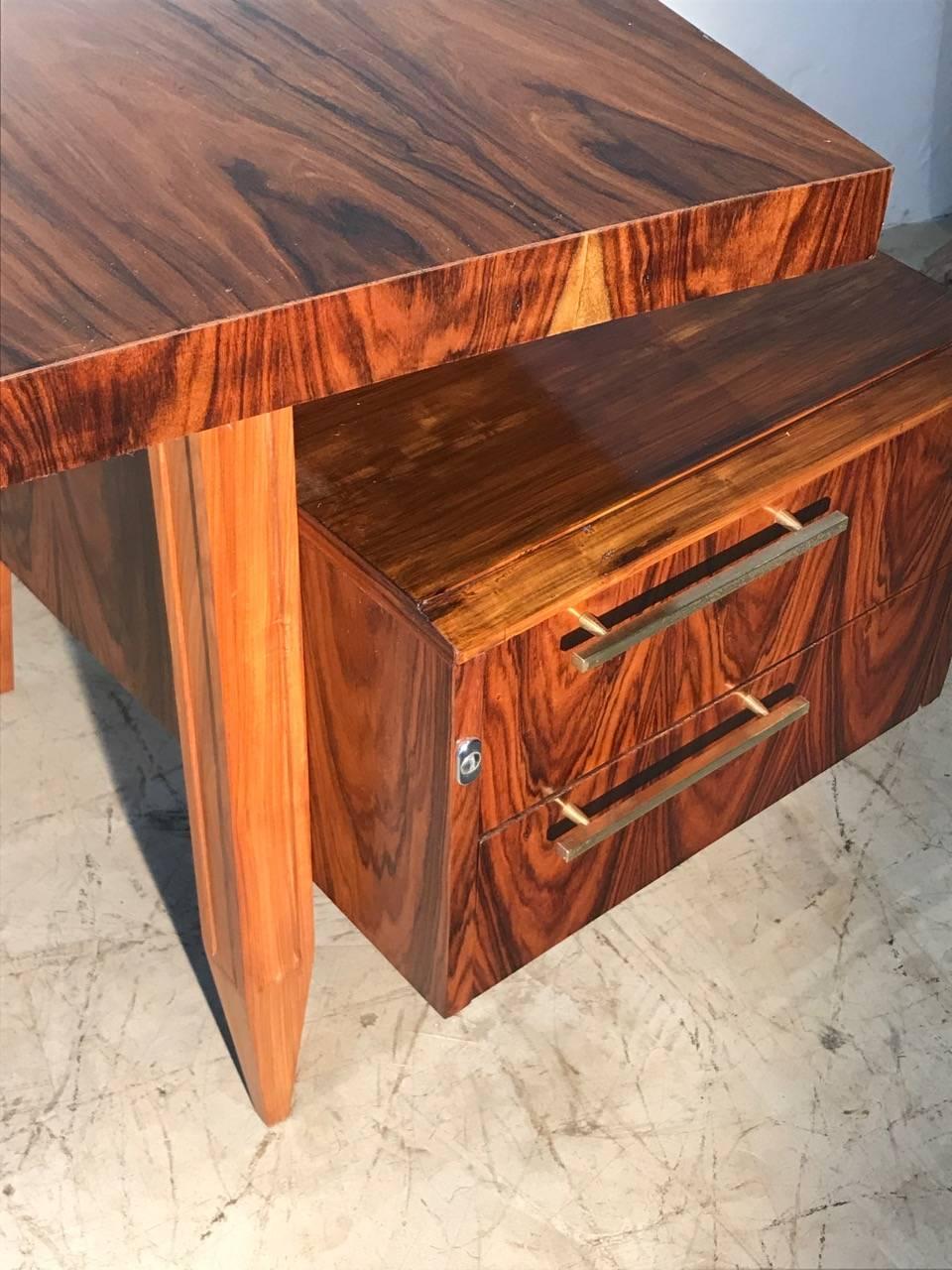 Cimo Curved Top Midcentury Desk Table In Good Condition In Sao Paulo, SP