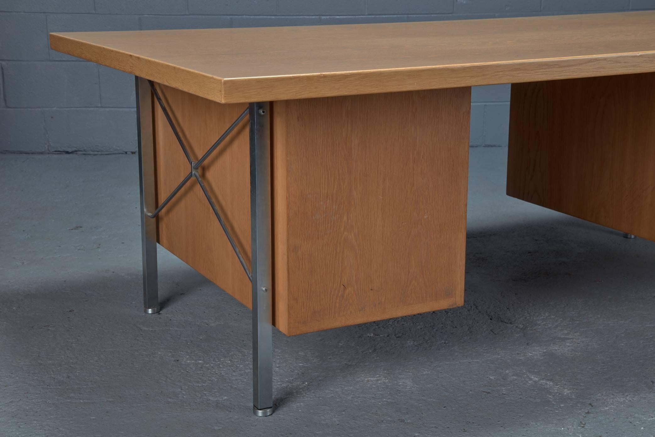 Mid-Century Modern Model A164 Oak Desk by Hans Wegner for Johannes Hansen