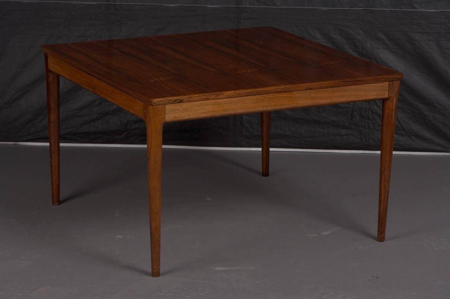 Square Danish rosewood coffee table.