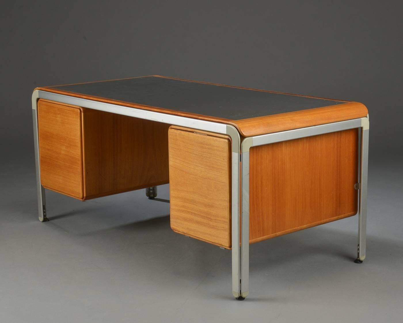 Mid-Century Modern Custom Desk by Arne Jacobsen for Fritz Hansen for the Danish National Bank